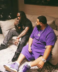 New Music Coming? DJ Khaled, Burna Boy spotted together in the Studio