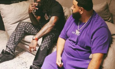 New Music Coming? DJ Khaled, Burna Boy spotted together in the Studio