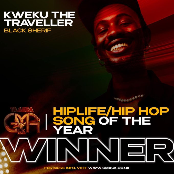 Black Sherif wins Artiste of the Year