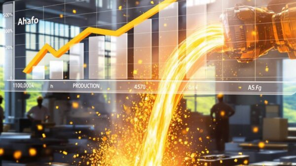 Newmont Makes First Gold Pour, Newmont Ahafo North Ghana, Newmont Gold Mining