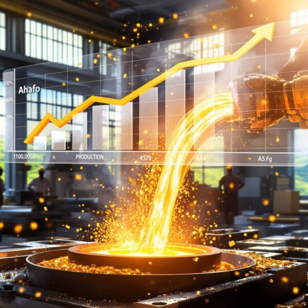 Newmont Makes First Gold Pour, Newmont Ahafo North Ghana, Newmont Gold Mining