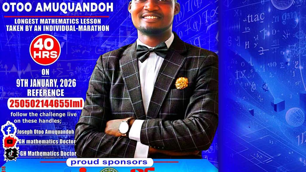 Joseph Otoo Amuquandoh, Maths Guinness World Record Attempt